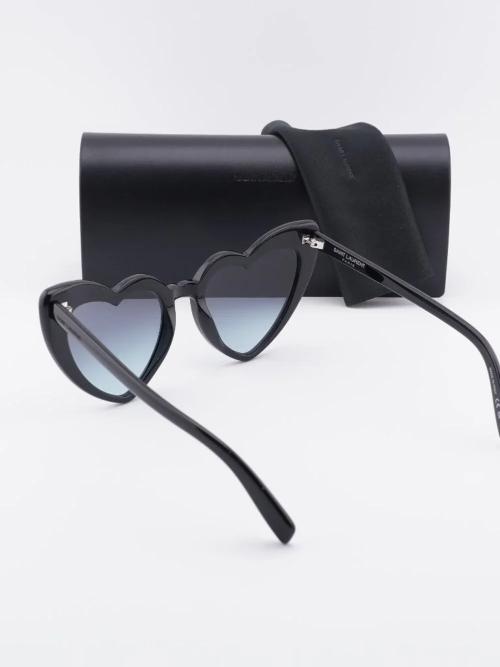 Saint Laurent SL181 LOU LOU 008 Geometric Sunglasses - Black/Grey Gradient